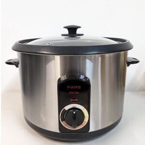Pars Automatic Persian Rice Cooker Tahdig Rice Maker -Stainless-20 Cup-USED-M149